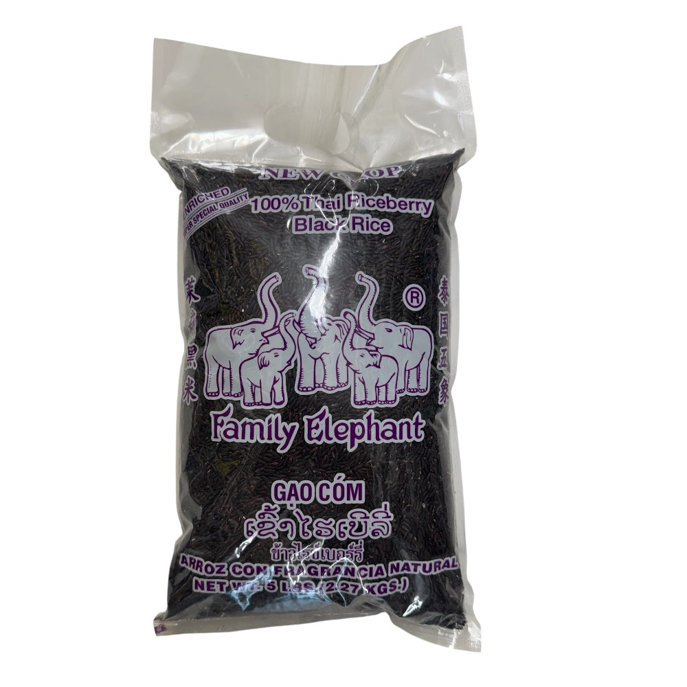 Family Elephant 100% Thai Riceberry Black Rice