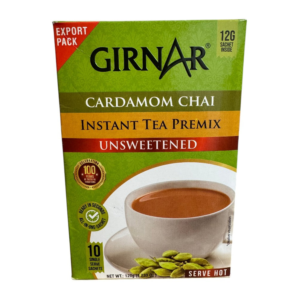 GIRNAR CARDAMOM CHAI INSTANT TEA PREMIX UNSWEETENED