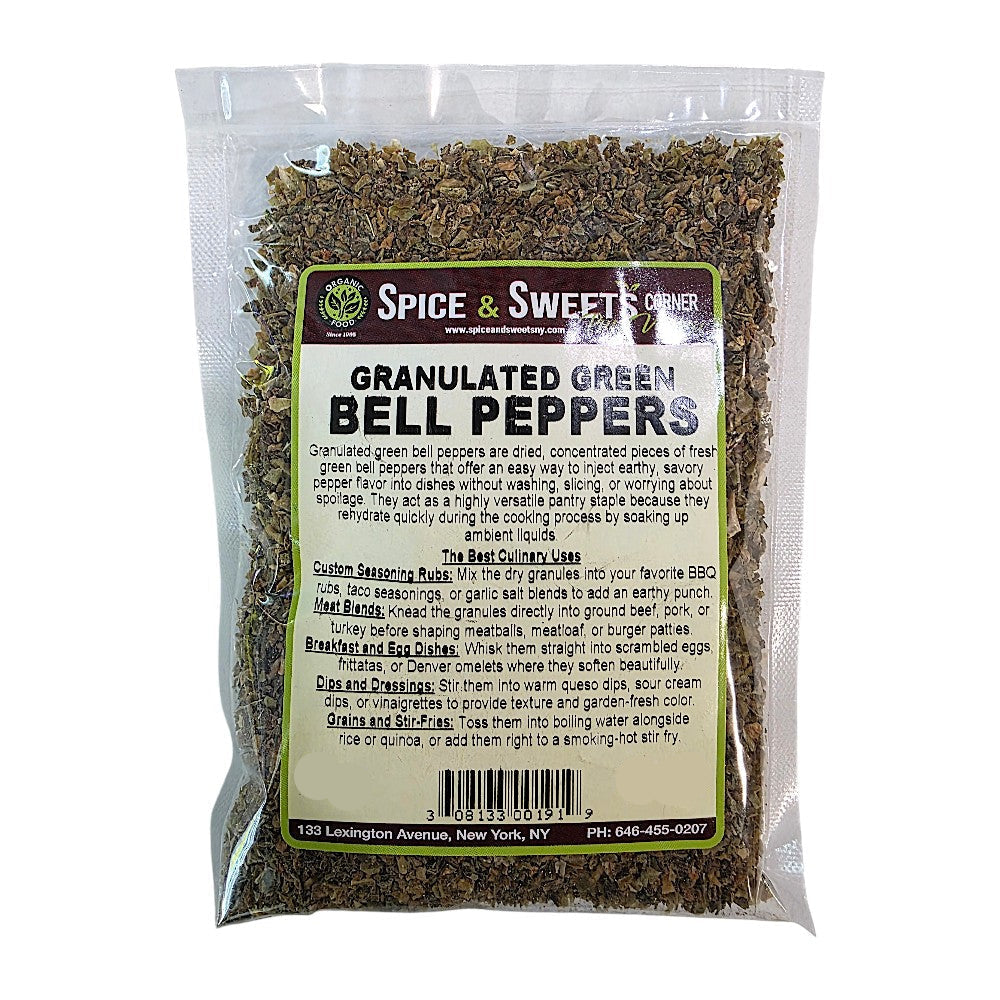 GRANULATED GREEN BELL PEPPERS