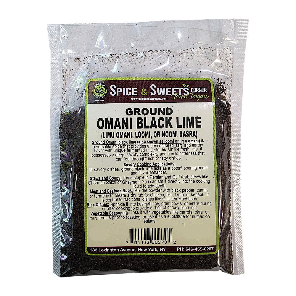 GROUND OMANI BLACK LIME (LIMU OMANI, LOOMI OR NOOMI BASRA)