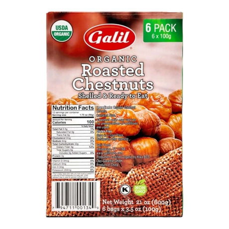 Galil Organic Roasted Chestnuts