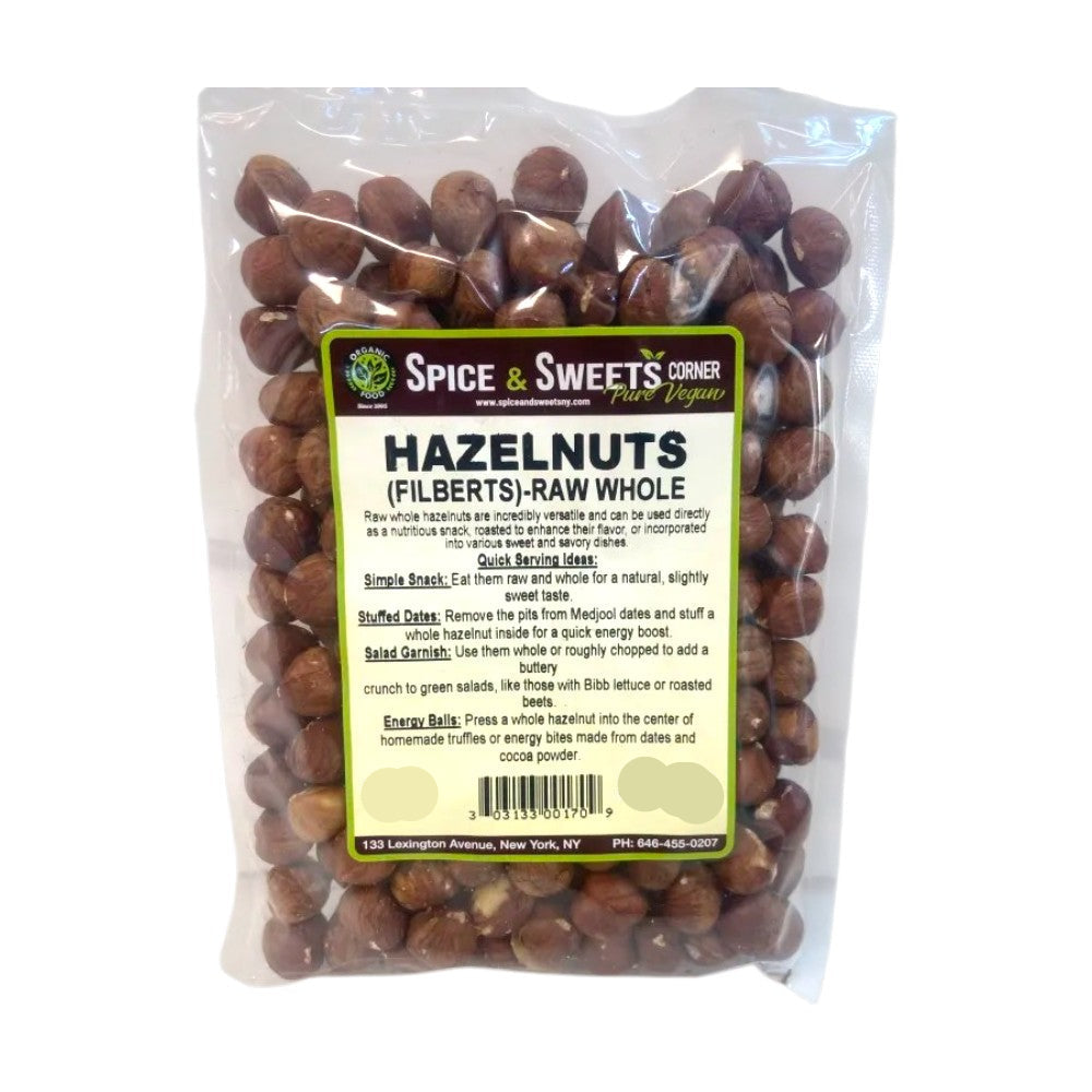 HAZELNUTS FILBERTS RAWWHOLE