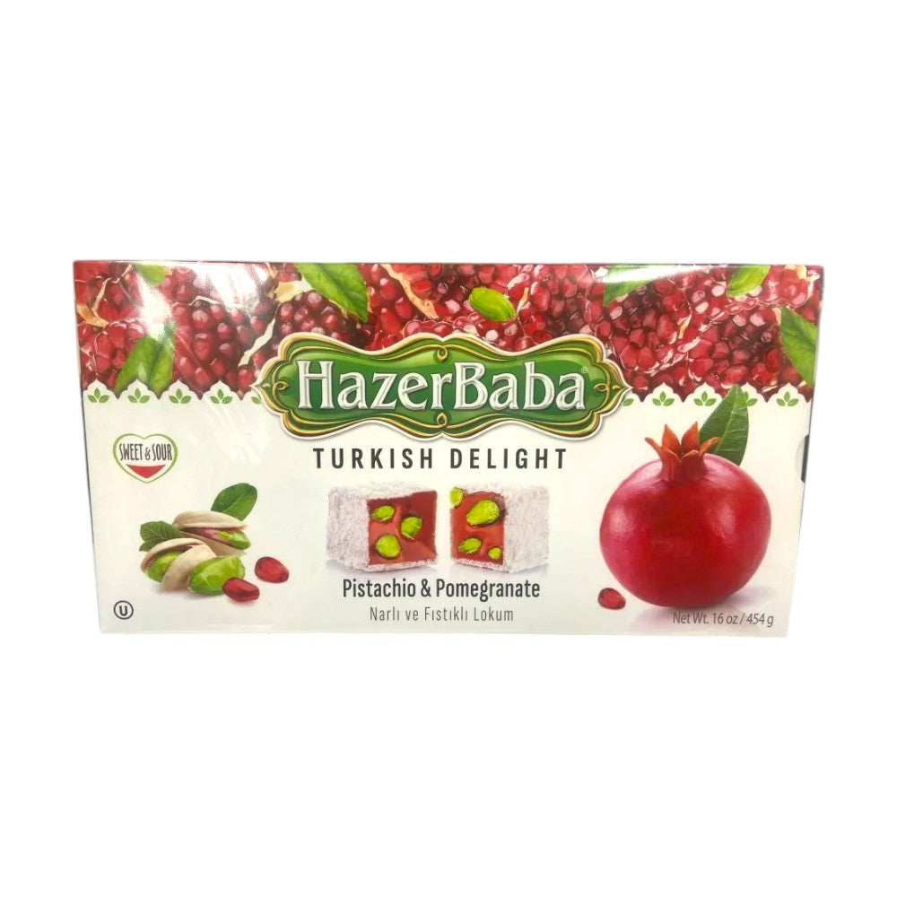 HAZERBABA TURKISH DELIGHT PISTACHIO & POMEGRANATE