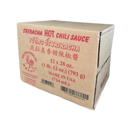 Huy Fong Foods Sriracha Hot Chili Sauce 12X28 oz