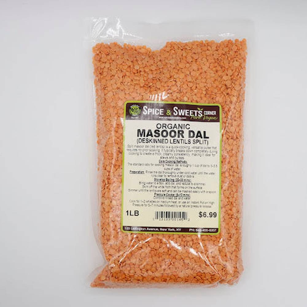 MASOOR DAL Organic (deskinned lentils split)