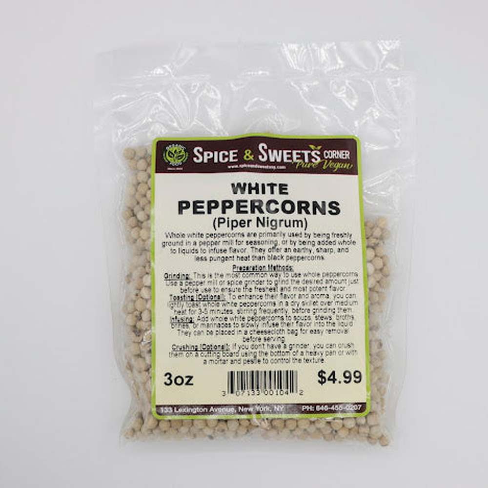 WHITE PEPPERCORNS (piper Nigrum)