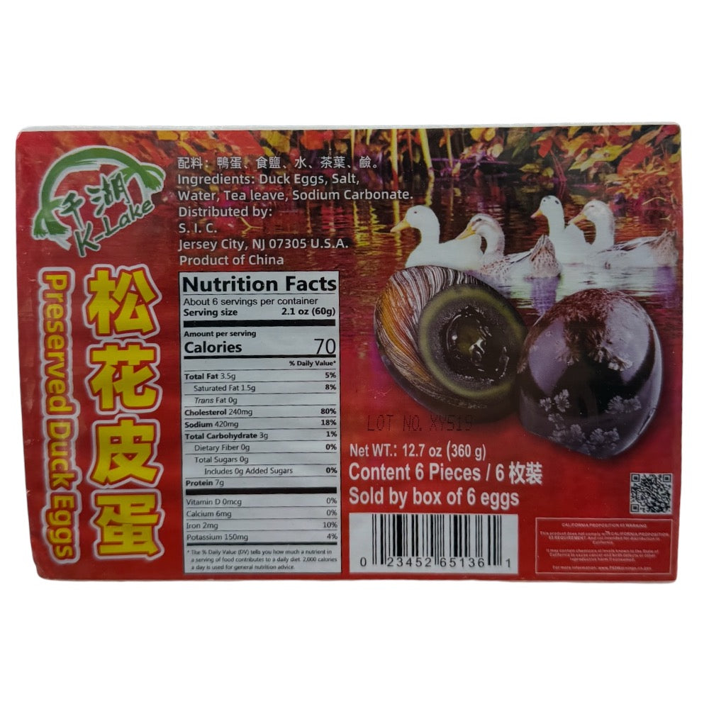 K-Lake Preserved Duck Eggs