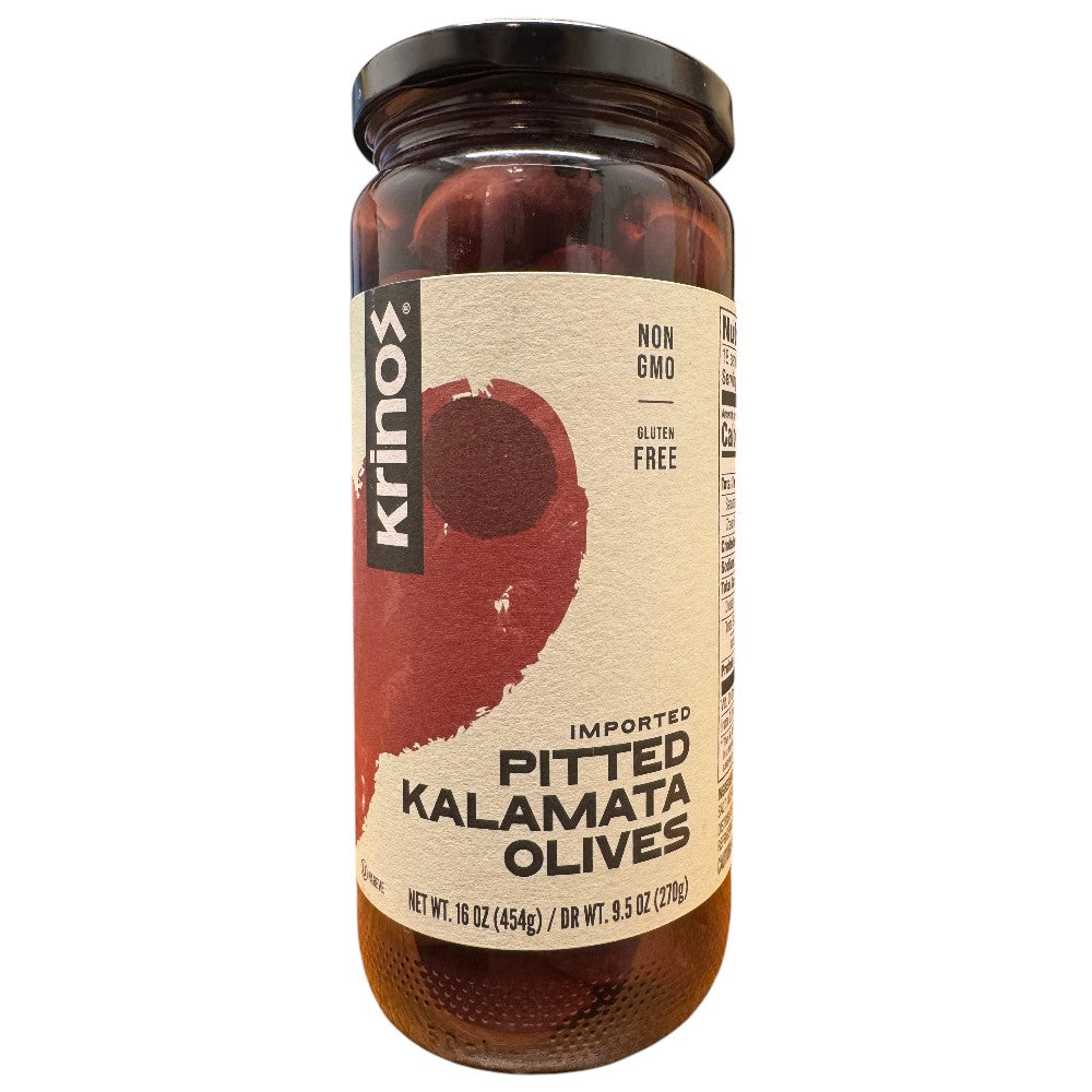 KRINOS IMPORTED PITTED KALAMATA OLIVES