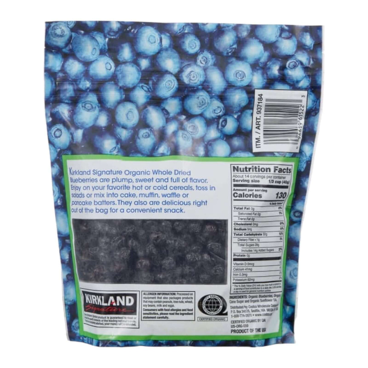 Kirkland Organic Dried Blueberries