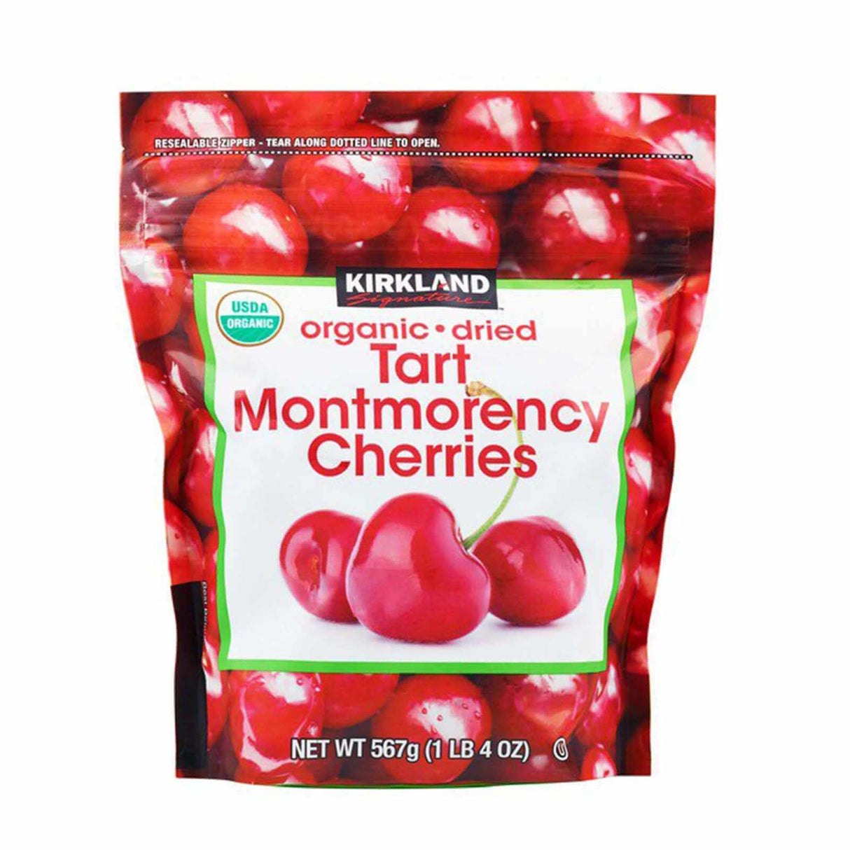 Kirkland Organic Dried Tart Montmorency Cherries
