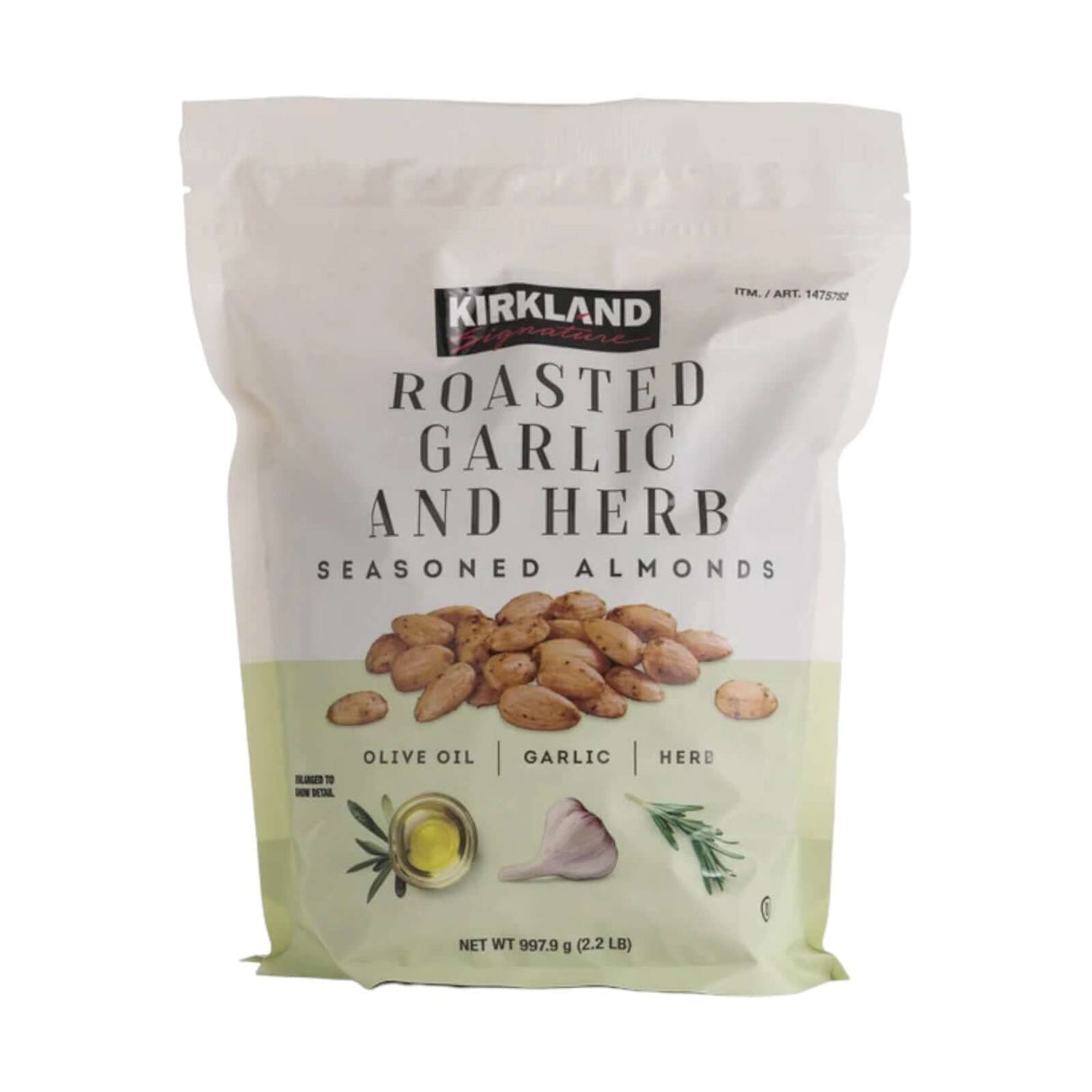 Kirkland Roasted Garlic and Herb Seasoned Almonds