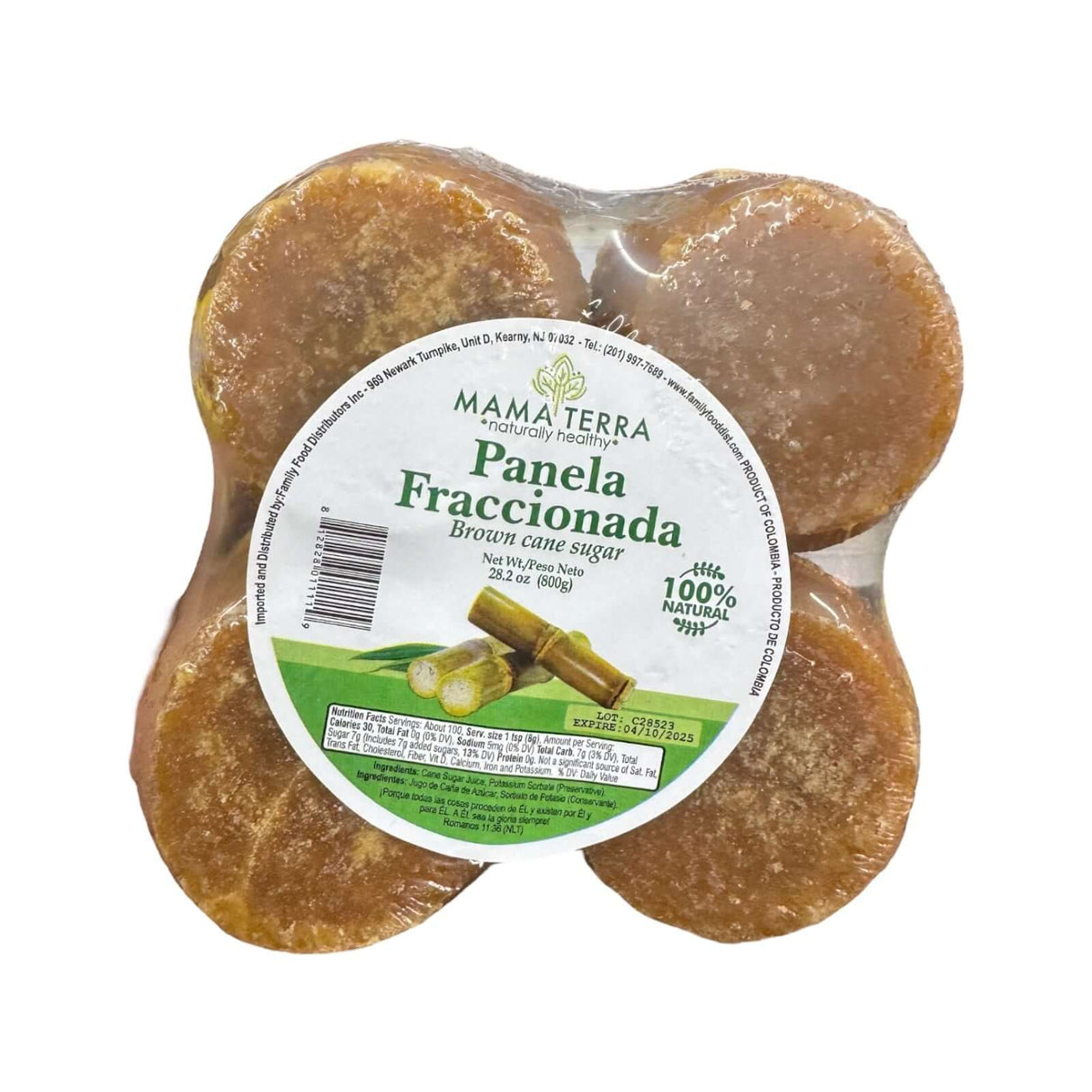 Mama Terra Panela Fraccionada Brown Cane Sugar