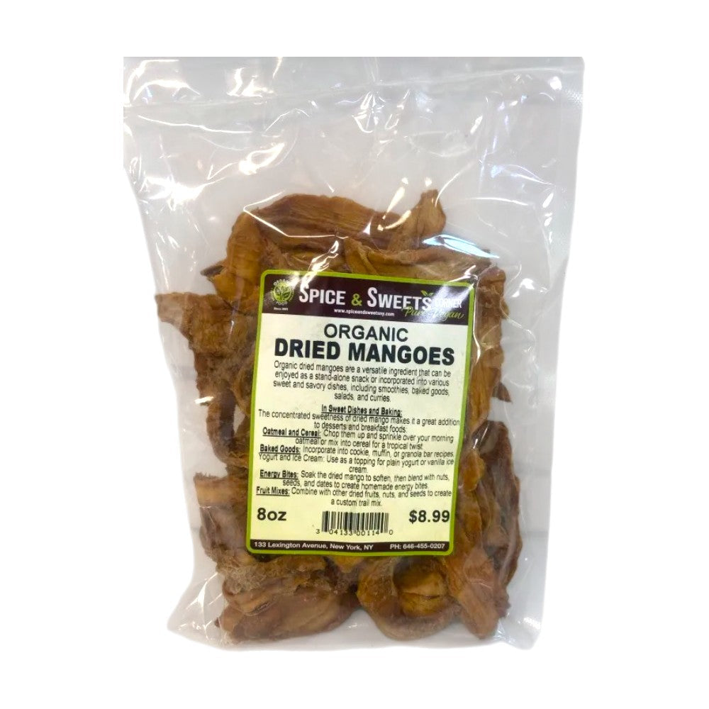 ORGANIC DRIED MANGOES 8 OZ