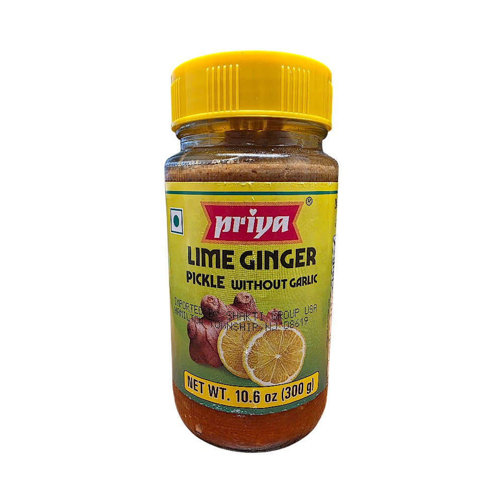 PRIYA LIME GINGER PICKLE WITHOUT GARLIC