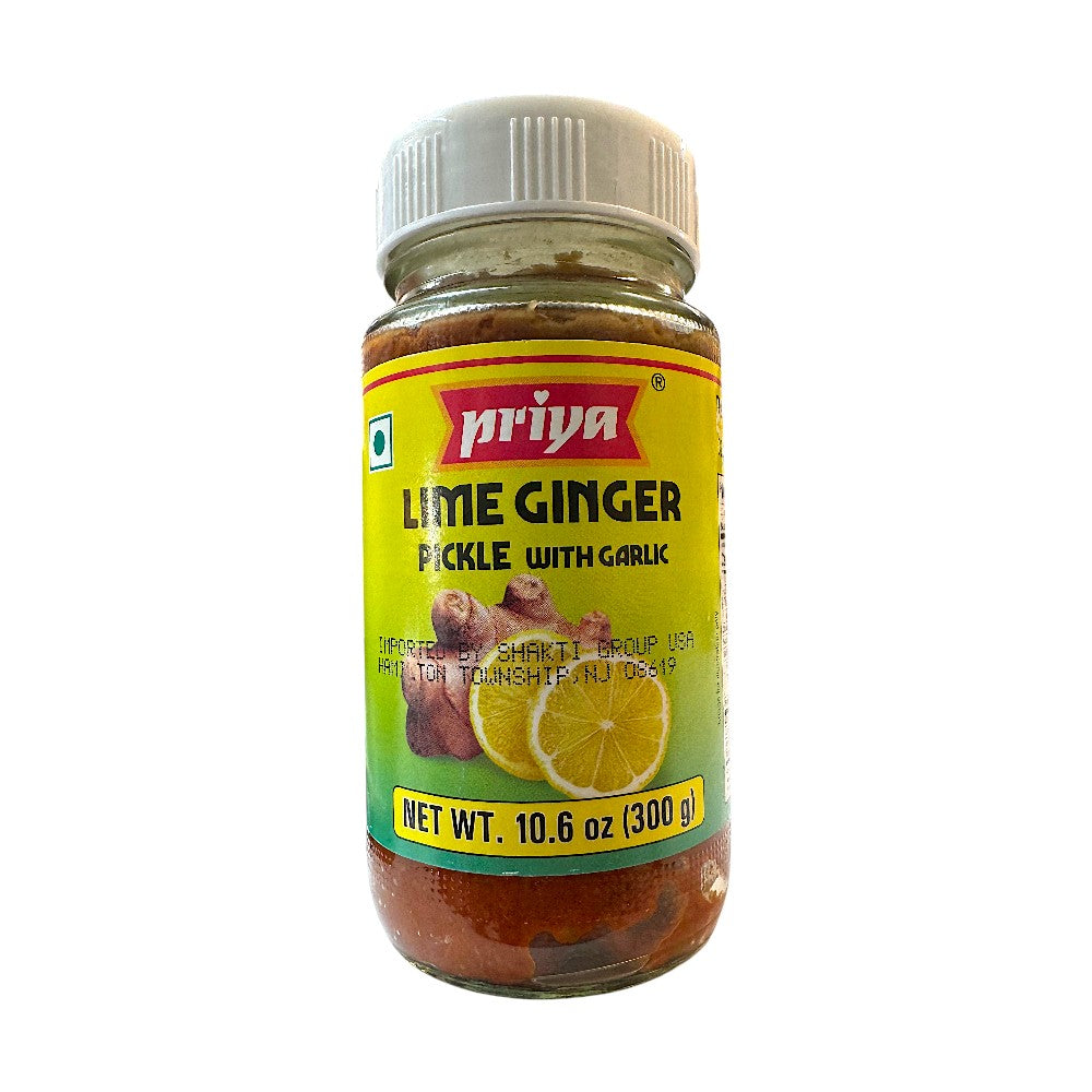 PRIYA LIME GINGER PICKLE WITH GARLIC