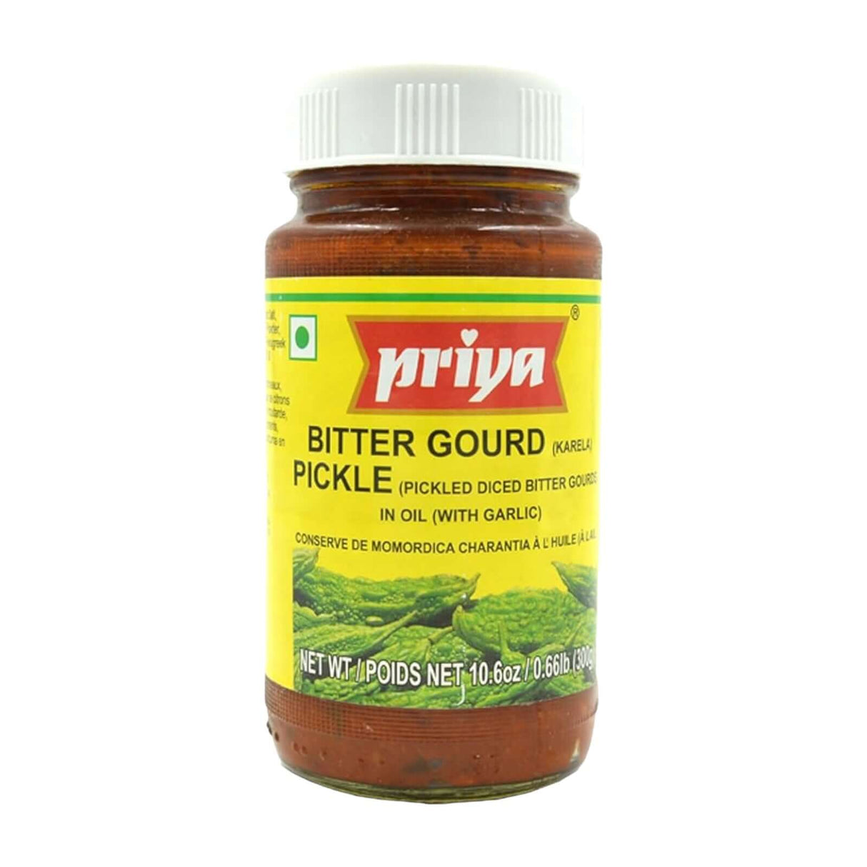 Priya Bitter Gourd (Karela) Pickle in Oil (with Garlic)