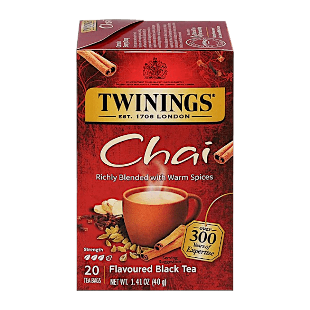 TWININGS CHAI RICHLY BLENDED WITH WARM SPICES TEA
