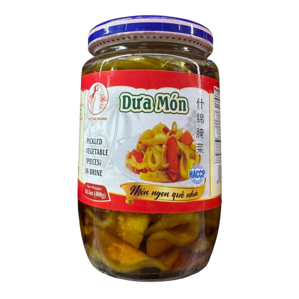 Tristar Brand Pickled Vegetarian (Pieces) in Brine (Du'a Mon)