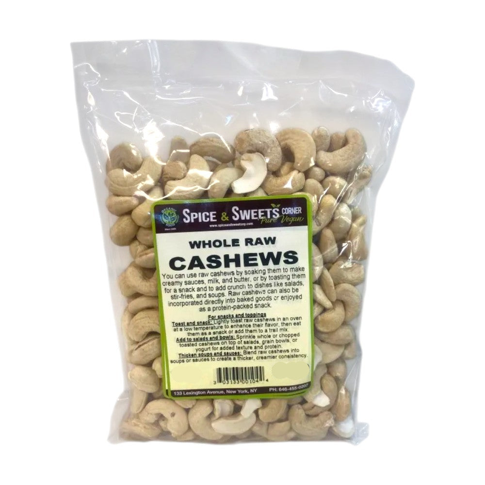 WHOLE RAW CASHEWS