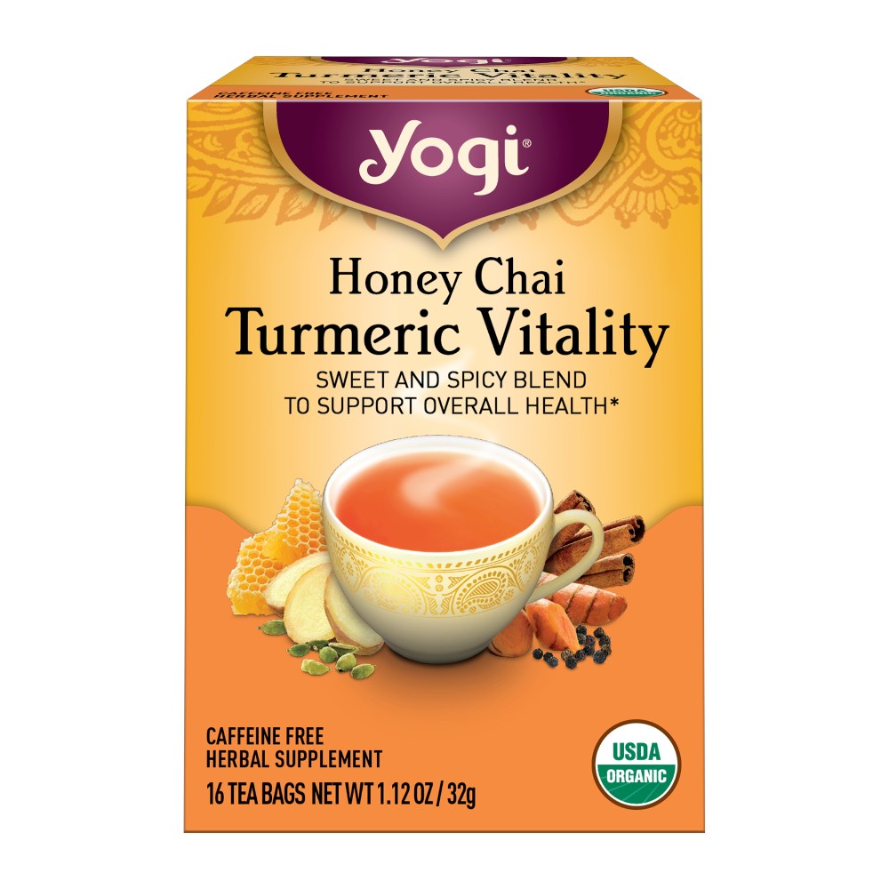 YOGI HONEY CHAI TURMERIC VITALITY TEA