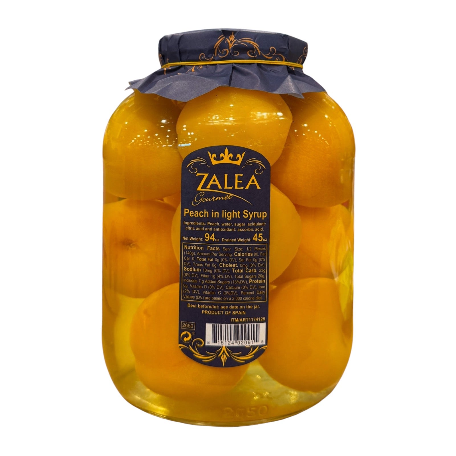 Zalea Gourmet Peach in Light Syrup – ZHICAY FOODS