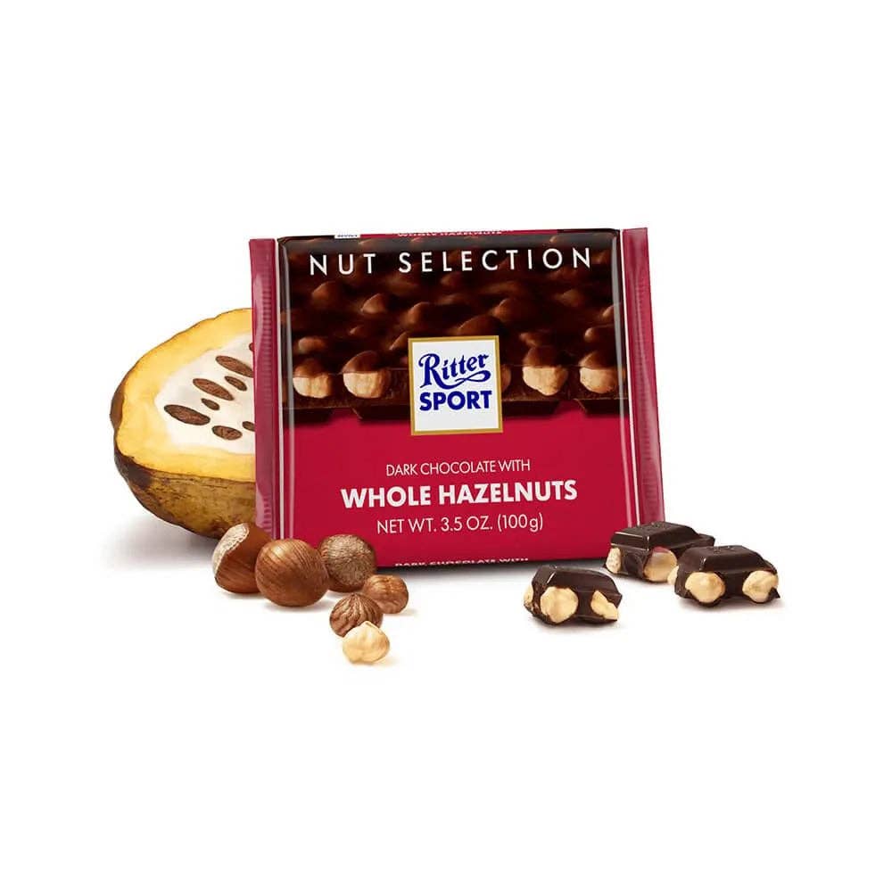 Global Bite Co - Ritter Sport Dark Whole Hazelnuts 100g (Germany)