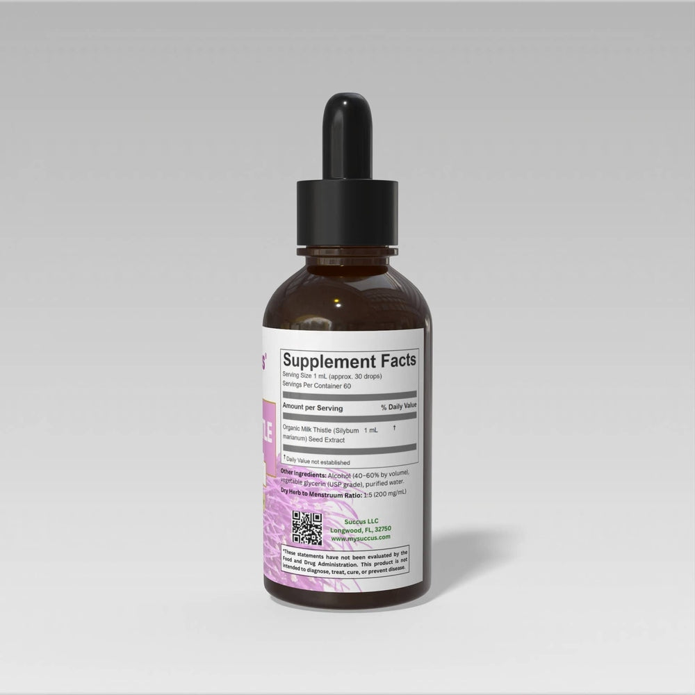Succus - Milk Thistle Tincture | Traditional Support | Herbal Extract - Alcohol Free / 1 fl oz