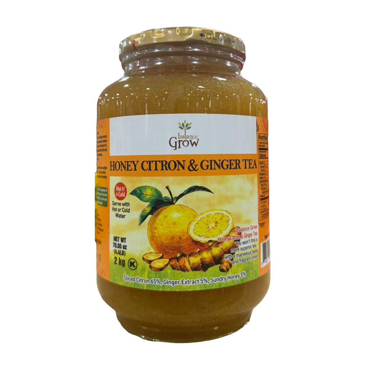 balance Grow Honey Citron & Ginger Tea