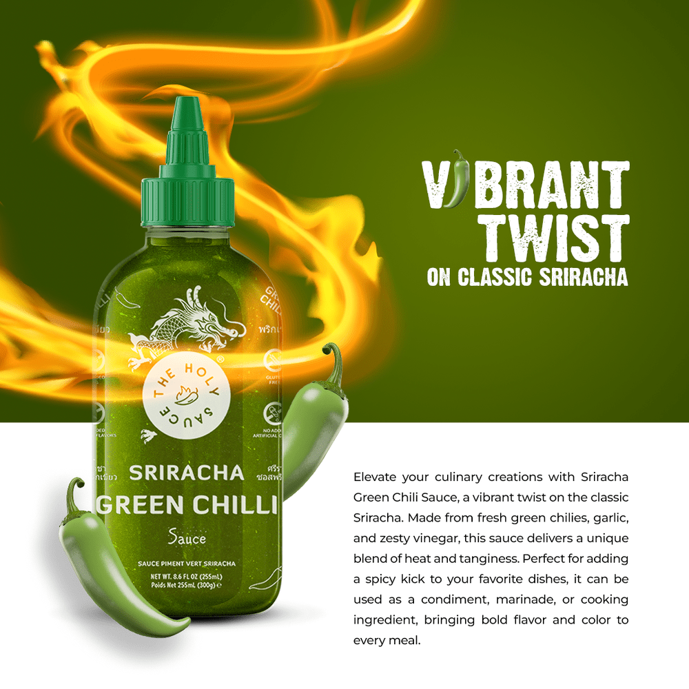 TMC Marketing - HOLY SAUCE Sriracha Chili Sauce Green 300g / 255mL - 300g