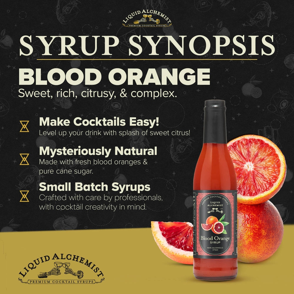 Liquid Alchemist Syrups - Liquid Alchemist Blood Orange Cocktail Syrup - 375ml