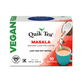 Quik Tea - Vegan Masala Chai Tea Latte - 10 Count