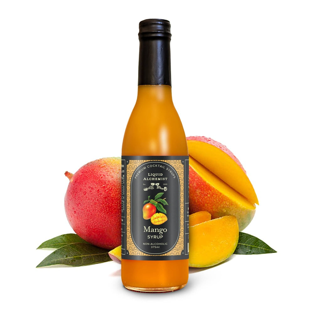 Liquid Alchemist Syrups - Mango Syrup for Margaritas, Cocktails & Drinks - 375 ML