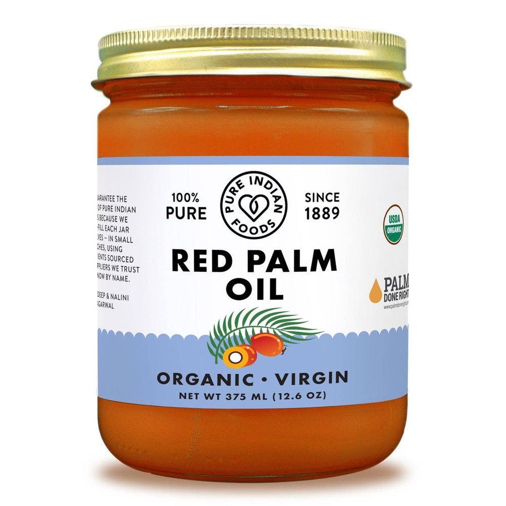 Pure Indian Foods - Red Palm Oil, Certified Organic - 12.6 oz