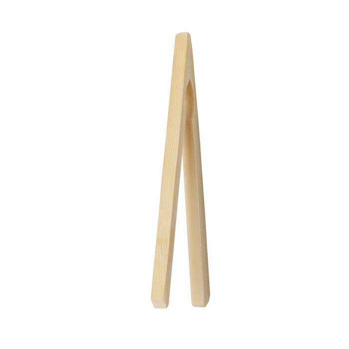 HIC - Harold Import Co. - Bamboo Toast Tongs – 6.5in Heat-Safe Toaster Tool