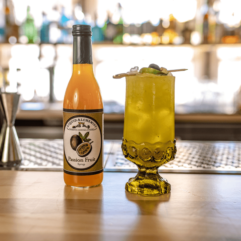 Liquid Alchemist Syrups - Passion Fruit Syrup for Cocktails, Drinks & Mixers - 375ml