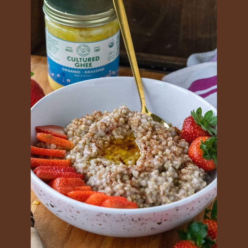 Pure Indian Foods - Cultured Ghee, Grassfed and Certified Organic - 7.5 oz