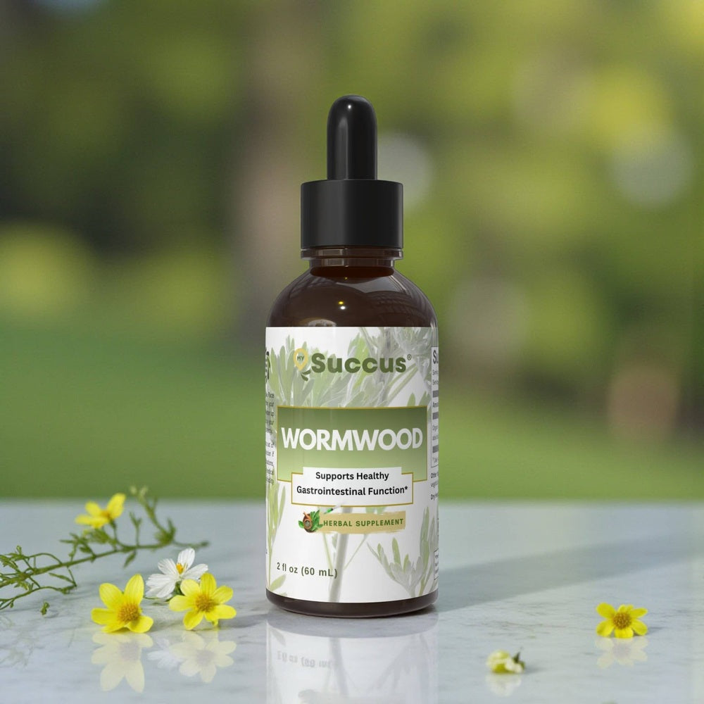 Succus - Wormwood Tincture | Premium Wormwood Herbal Extract - Alcohol Free / 1 fl oz
