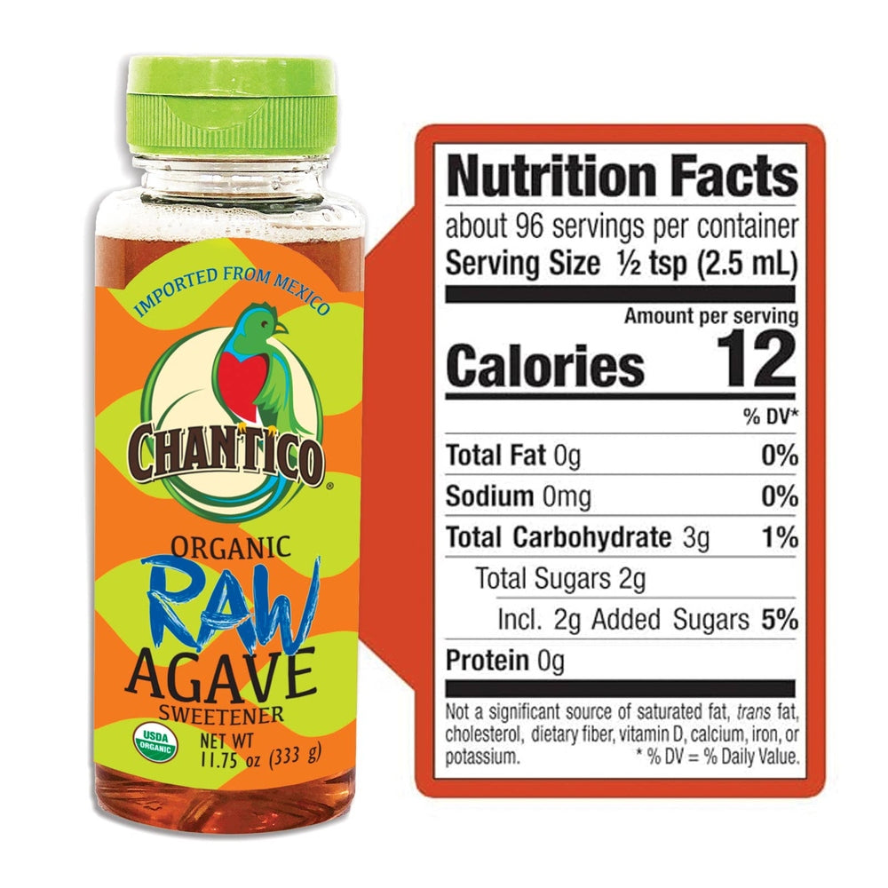 Chantico Agave - Chantico RAW Agave Sweetener- Organic Sugar Substitute