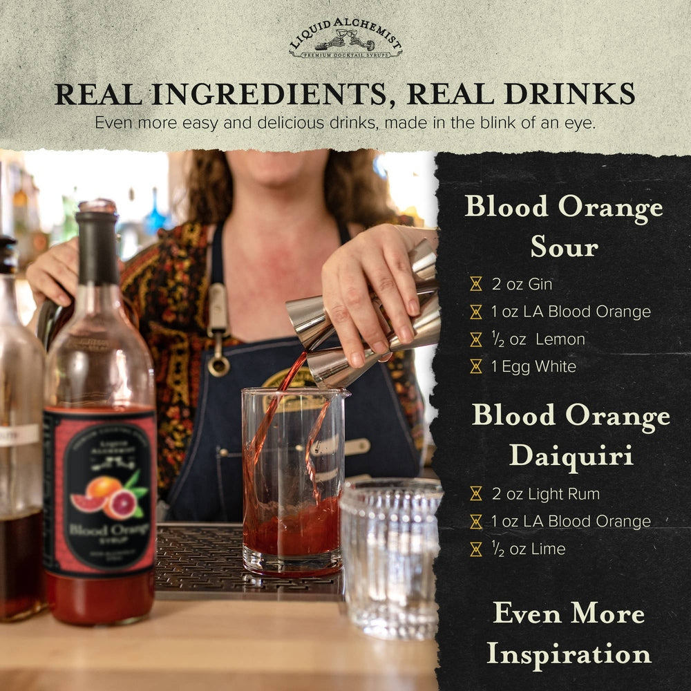 Liquid Alchemist Syrups - Liquid Alchemist Blood Orange Cocktail Syrup - 375ml