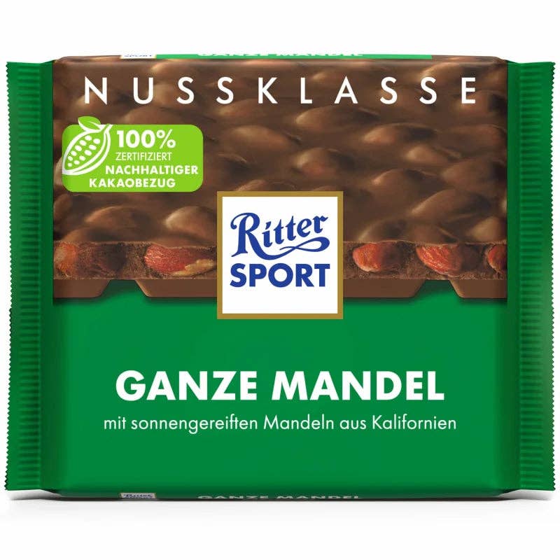 Global Bite Co - Ritter Sport Milk Whole Almonds 100g (Germany)
