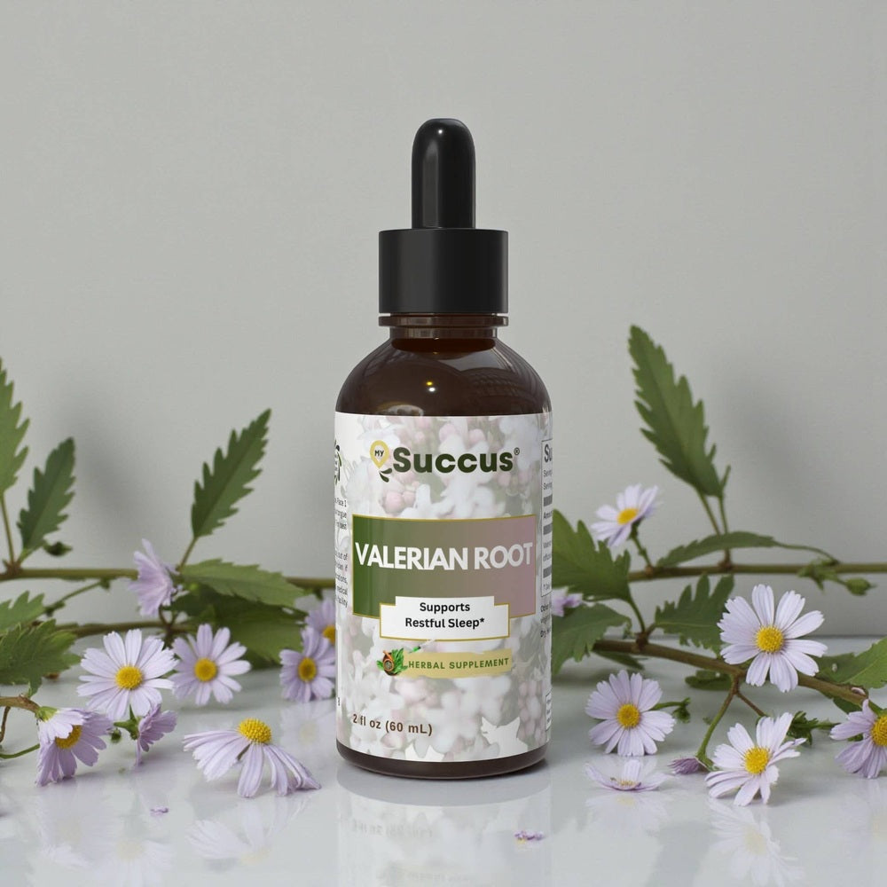 Succus - Valerian Root Tincture | Premium Valerian Herbal Extract - Alcohol-Free / 1 fl oz