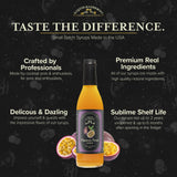 Liquid Alchemist Syrups - Passion Fruit Syrup for Cocktails, Drinks & Mixers - 375ml