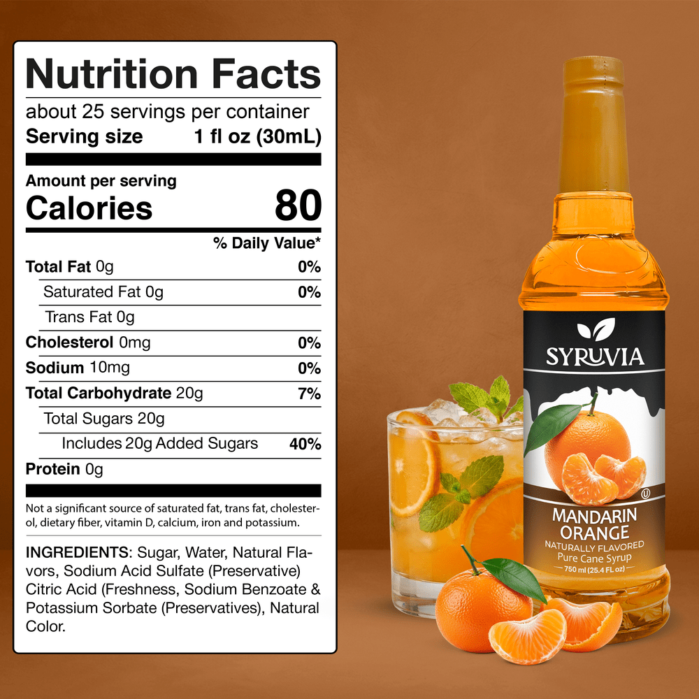 Syruvia - Mandarin Orange Syrup