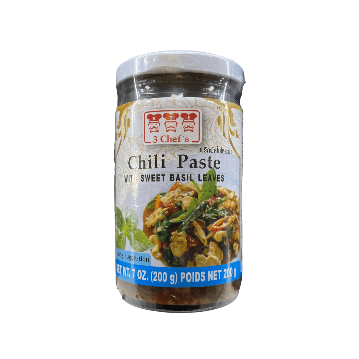3 Chef's Chili Paste with Sweet Basil Leaves