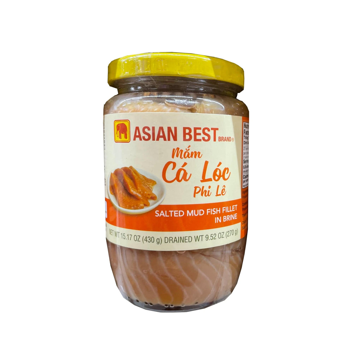 Asian Best Brand Salted Mud Fish Fillet in Brine (Mam Ca Loc Phi Le)