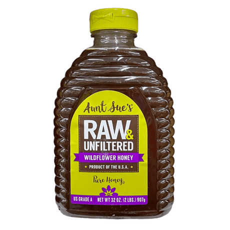 Aunt Sue's Raw Unfiltered Wildflower Honey