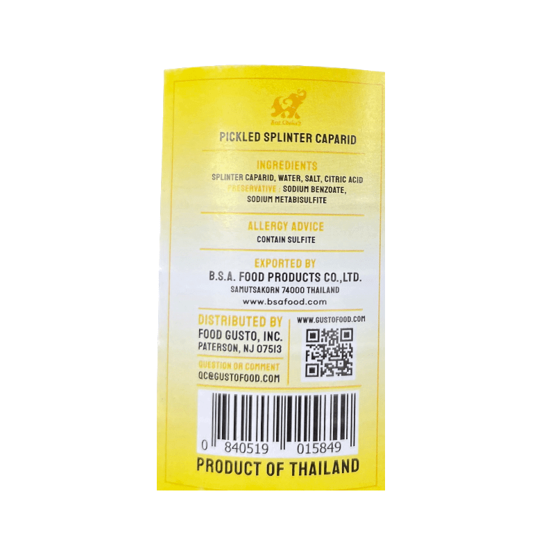 Best Choice's Brand Pickled Splinter Caparid
