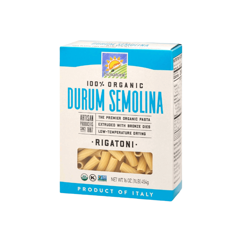 Bionaturae 100% Organic Durum Semolina Rigatoni