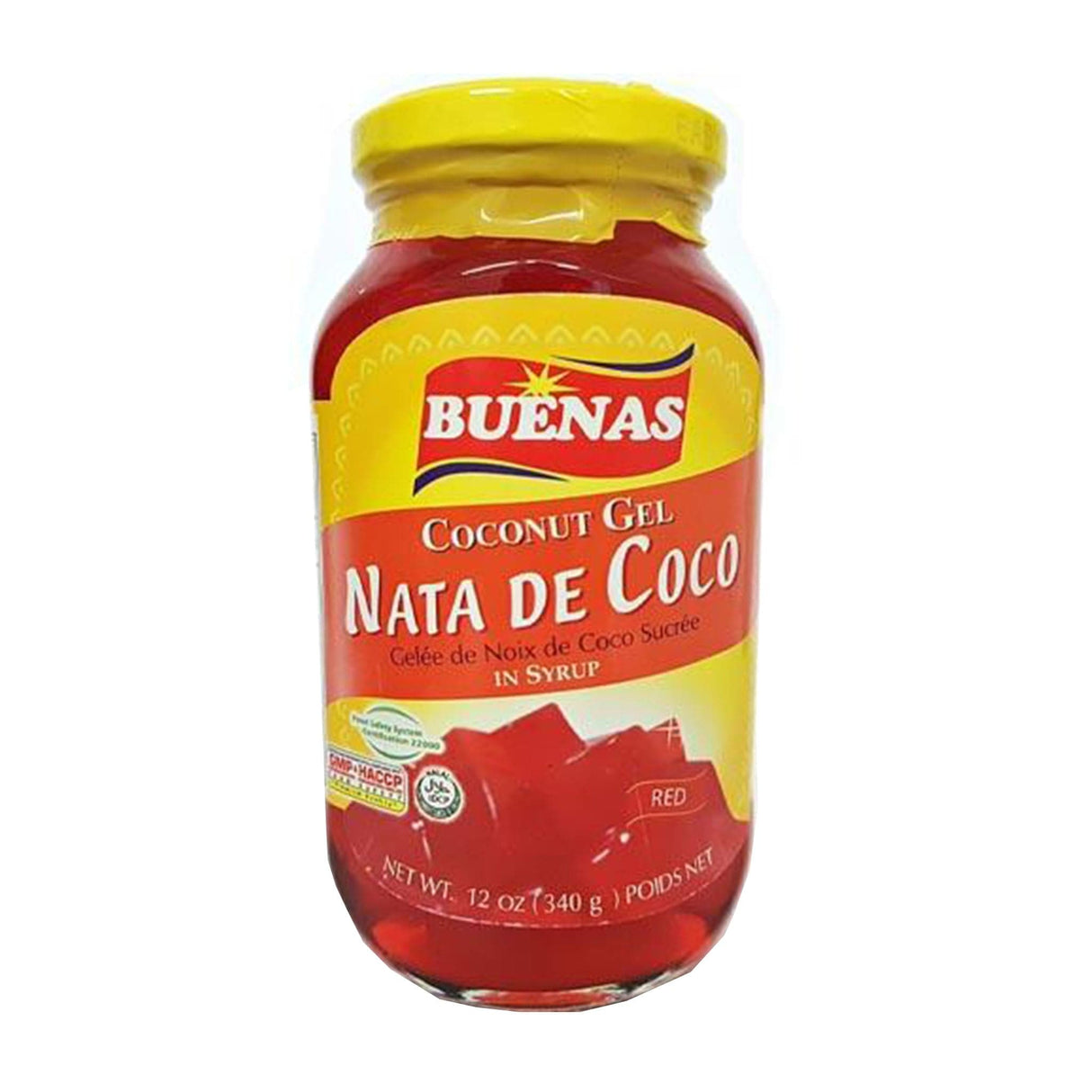 Buenas Coconut Gel Nata De Coco in Syrup (Red)