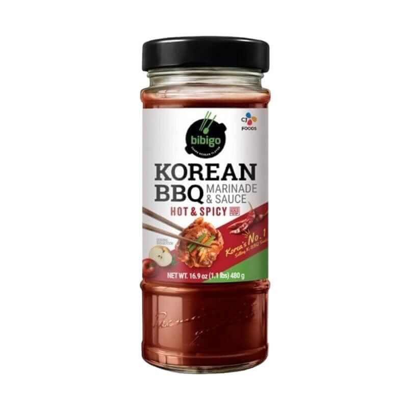 Cj Foods Bibigo Korean BBQ Hot & Spicy Marinade & Sauce